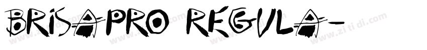 BrisaPro Regula字体转换